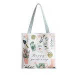 Fresh Design Canvas Handbags , Environmentally Friendly Canvas Fabric Shopping
