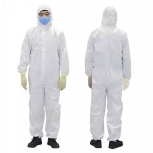 China SMS Elastic Wrist Disposable Protective Coverall factory