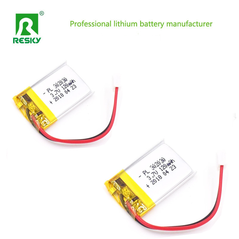 Power Li Polymer Battery 302030 3.7V 120mAh Lithium Battery Cell For Bluetooth Keyboards