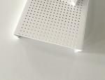 White Powder Coated Aluminium Strip Ceiling , C- shaped Sheet Metal Ceiling