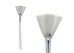 Soft White Large Fan Contour Flat Angled Blush Brush Cosmetic Makeup Brushes