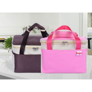 Rectangular Insulated reusable custom cooler bag aluminium foil lunch bags