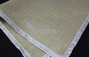 China Vermiculite Coated Fiberglass Fabric For Fire Blanket Welding Curtains factory