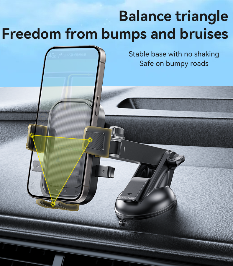 Yesido 360° Adjustable Non-slip Phone Holder with Suction Cup Bracket for 4.7-7.2 Inch Mobile Phones