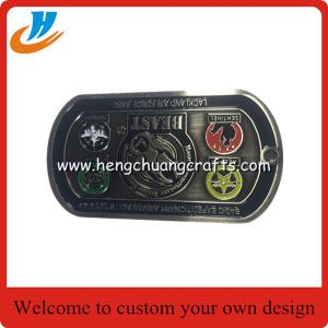 China Hot sell dog tag zinc alloy military challenge coin for souvenir factory