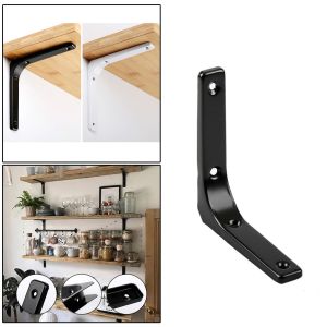 Nonstandard Steel Nature Color Wall Mount Floating Angle Shelf Brackets for Home