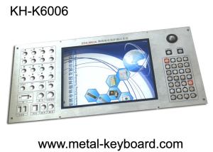 China Customizable Industrial Metal Keyboard Built in 30 buttons and 19mm trackball factory