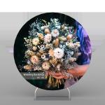 2022 New Arrival printing fabric wedding decoration arch backdrop stand