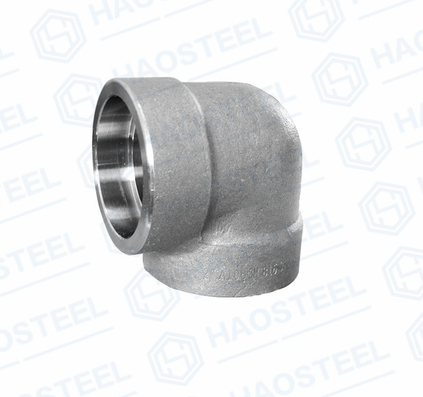 DN6 Stainless Steel Threaded Forged Socket Elbow Sch5 201 Grade