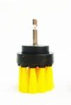 2 Inch Yellow Medium Bristle Drill Brush For Bathroom, Bathtub, Tile And
