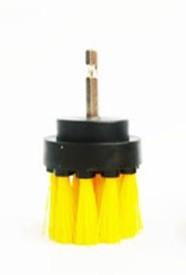 China 2 Inch Yellow Medium Bristle Drill Brush For Bathroom, Bathtub, Tile And Porcelain factory
