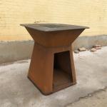 CE Outdoor Corten Steel Cooking Smoker Grill BBQ