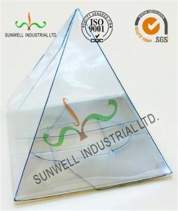 China Handmade Custom Gift / Craft Clear Packaging Boxes Triangle Glossy Lamination factory