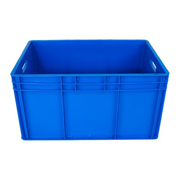China Stackable Plastic Turnover Solid Box Industrial Storage Moving Crate for Eco-Friendly factory