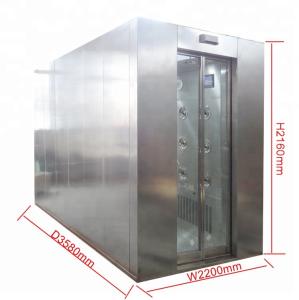 China Stainless steel air shower with automatically Sliding door factory