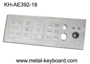 China Mine Machine Industrial Kiosk Metallic Keyboard for with Integrated Trackball factory