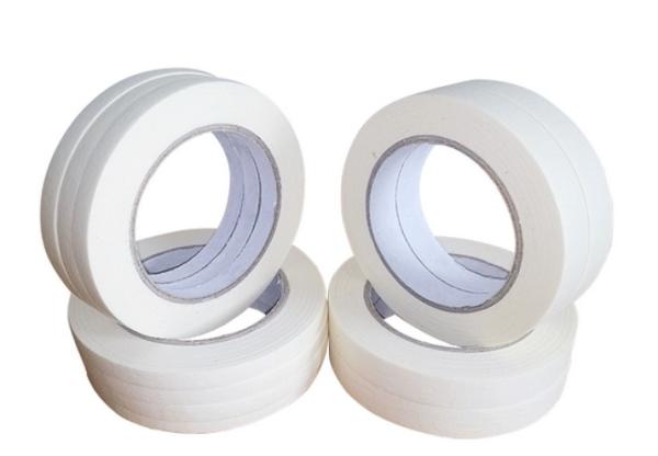 China Acrylic Adhesion Crepe Paper Masking Tape 150um Thickness , Thin Masking Tape factory