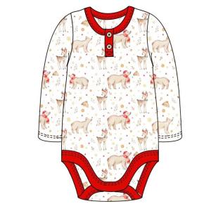 China Christmas baby infant romper bodysuit cotton printing cute baby clothes christmas Baby Romper factory