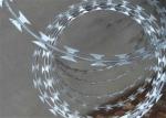 Green Pvc Coated Galvanized Coils Of Barbed Wire For Security Fence