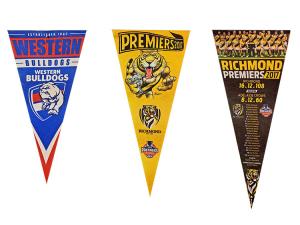 China Single Double Sided Polyester Felt Pennant Flag CMYK Print factory