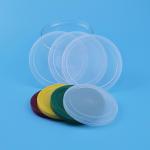 99mm Transparent Flat Dome Paper Can PE Plastic Lids
