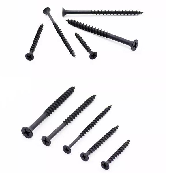 Customized Support ODM Black Phosphate Bugle Head Drywall Screws for Gypsum Board