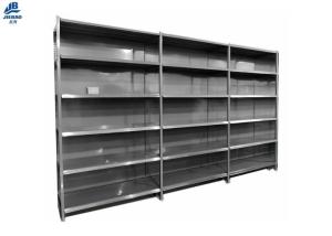 China Space Saving Supermarket Shelf Rack , Metal Retail Shelving Systems factory