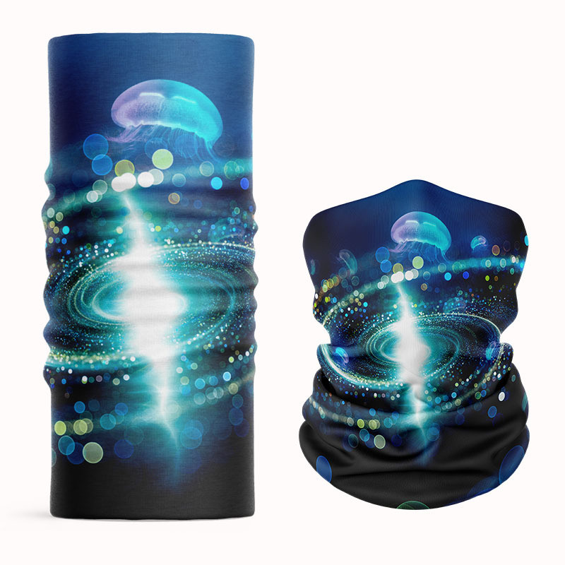 Washable Logo Print Bandana Neck Gaiter Headband