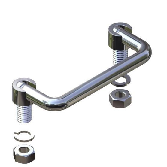 China L100 SS304 Folding Pull Stainless Steel Handle 90 Degree factory