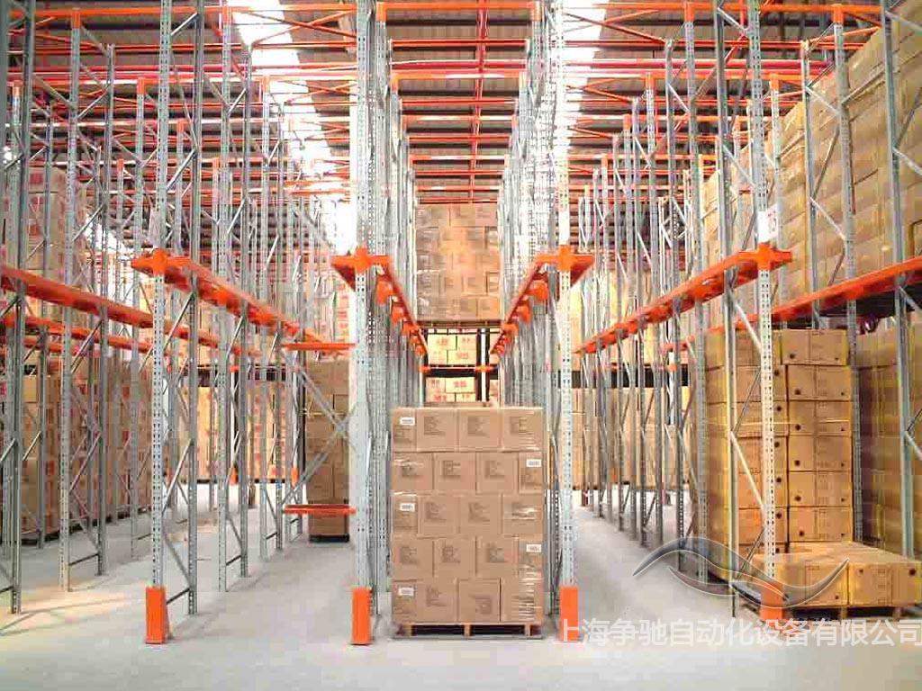 Heavy Duty Shelving Drive In Drive Through Racking System 1.5-2.5mm Depth
