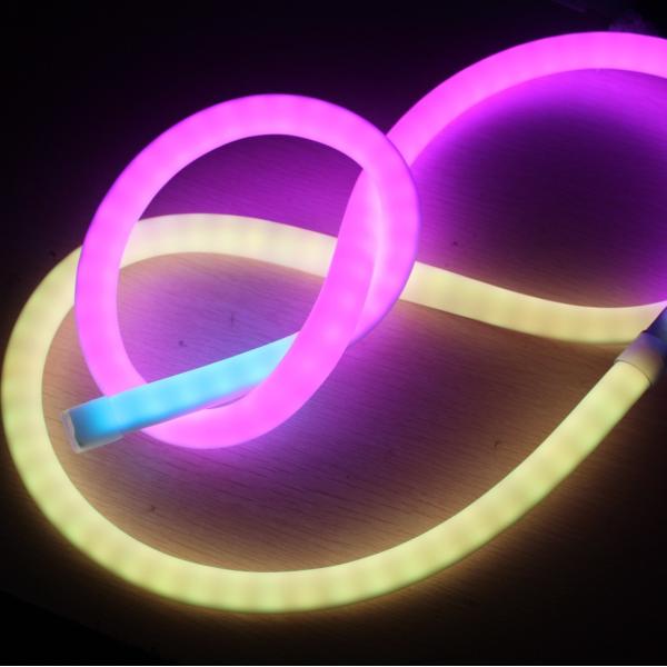 China Magic 360 Led Neon Flex Digital Pixel round 5050 Programmable Rope Light factory