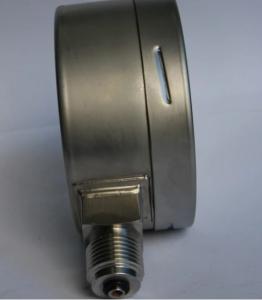 China 100mm 4&quot; Liquid Filled Pressure Gauge Glycerine Refill 1/2&quot; Bsp 3/8&quot; Bsp factory