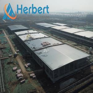 China Q235B Prefab Steel Warehouse Roof Structure Building Rockwool factory