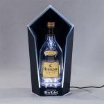 Acrylic Spirit Wine Single Bottle Glorifier Stand Lighted Liquor Bottle Display
