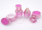 Luxury Matt Purple Diamond Face Cream Containers 15ml 30ml 50ml Acrylic Ball