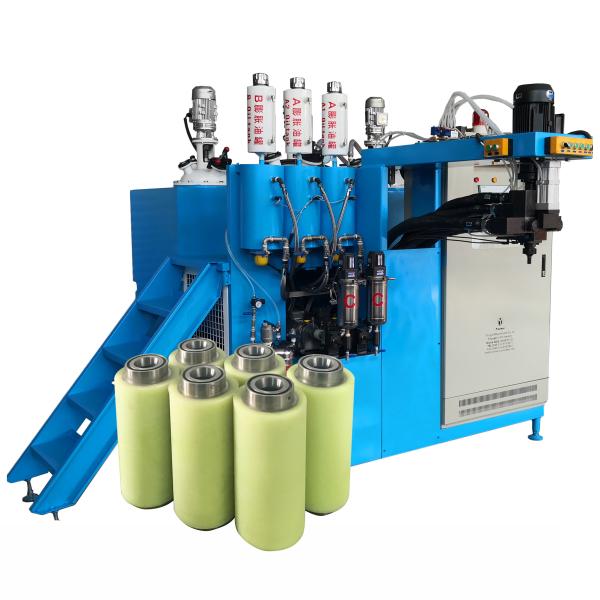 China Urethane Wire Guide Rollers Coating Machine Elastomer Polyurethane Casting Machine factory
