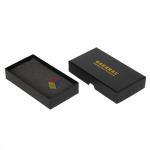 Keychain Gift Box with Lid Custom Logo Black Paper Cardboard Packaging Free