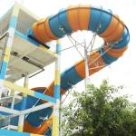 Galvanized Carbon Steel Tornado Slide For Aqua Park / Fiberglass Water Park