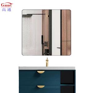 China Ever day Aluminium Standing Floor Hairdresser Black Bathroom Wall Hanging Mirror factory