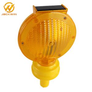 China 0.3W ABS Rechargeable Traffic Warning Lights / Amber Flashing Lights 185*95*325MM Solar Panel factory