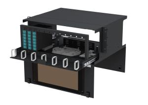 China Sliding MTP MPO Patch Panel 4U 288 Fiber Tool Free Installation factory