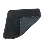 16"X16" Microfiber Car Buffing Towel Black Ultra Thick 800GSM Twist Pile 70%