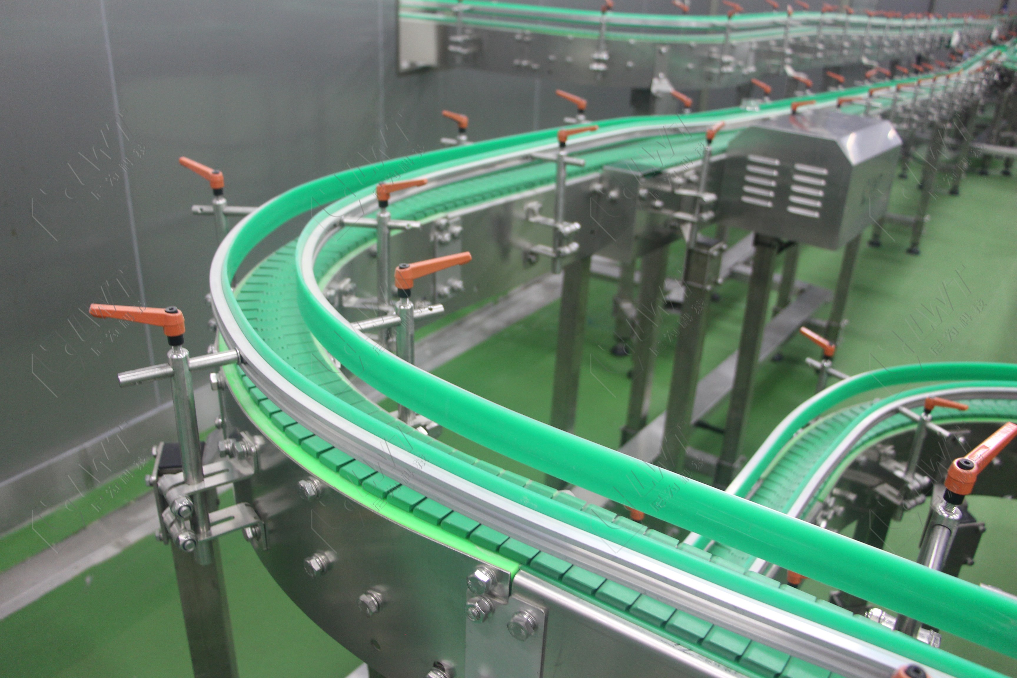 Customized Chain Conveyors Systems Belt Transfer
