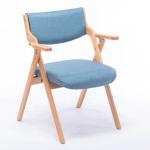 Nordic Classical Morden Wooden Foldable Leisure Arm Dining Chair Function Dining