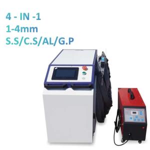 China 4 In 1 Continuous Wave Laser Welding Machine For Steel Metal Stainless Aluminum factory