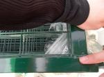 6'x10' powder coated temp construction fence panels mesh 2"x4" 50mm*100mm*8.5ga