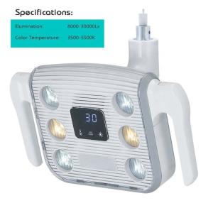China Multipurpose LED Dental Light Unit Shadowless 70x140mm White Color factory