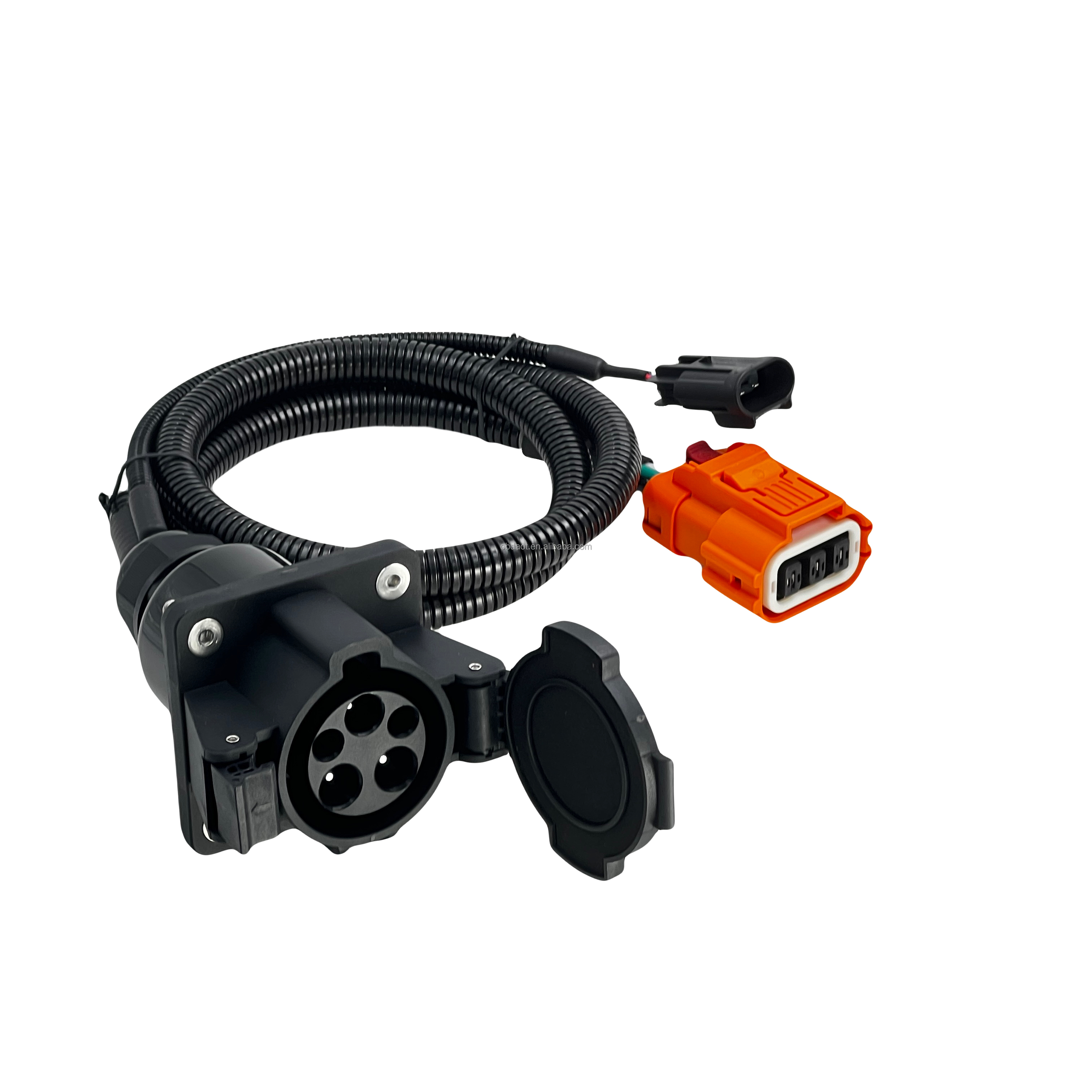 Type 1 EV Inlet Socket J1772 16A/32A EV Charging Plug To Aptiv 13510099 6189-0165 Adapter Cable