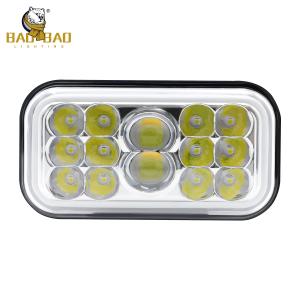 China 14 Bead White Yellow Aluminum 80V LED Headlight Bike Parts factory
