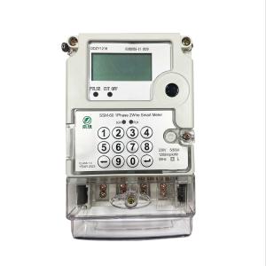 China White Electricity Electric Token Meter 50HZ Keypad Energy Meter Single Phase Two Wire factory